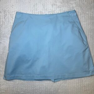Adidas Stretch Light Blue Golf / Tennis Athletic Skort Skirt With pockets Size 8